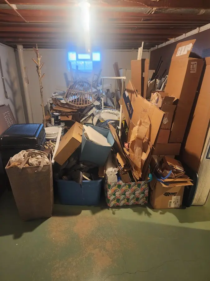 Roll-off dumpster container at job site for Construction Dumpster Rental in Oneonta